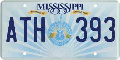 MS license plate ATH393