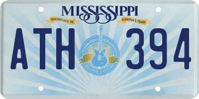 MS license plate ATH394