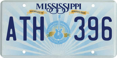 MS license plate ATH396