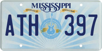 MS license plate ATH397