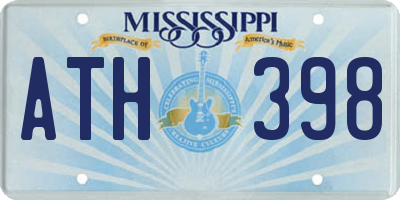 MS license plate ATH398