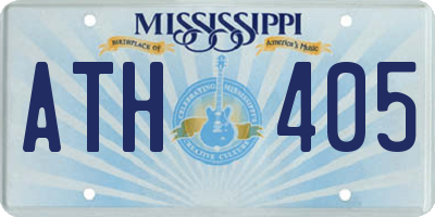 MS license plate ATH405