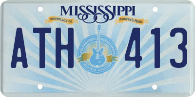 MS license plate ATH413