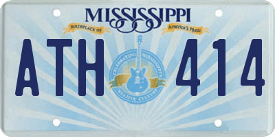 MS license plate ATH414