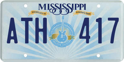 MS license plate ATH417