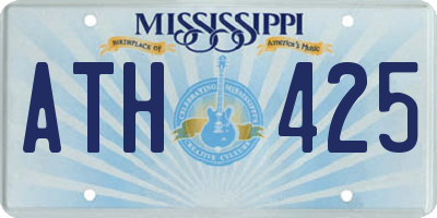 MS license plate ATH425