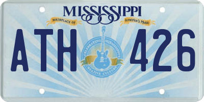 MS license plate ATH426