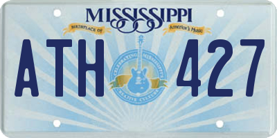 MS license plate ATH427