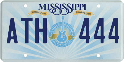 MS license plate ATH444