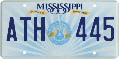 MS license plate ATH445