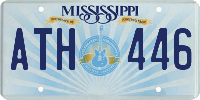 MS license plate ATH446