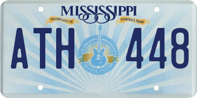 MS license plate ATH448