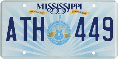 MS license plate ATH449