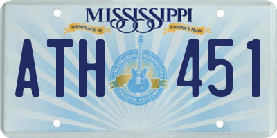 MS license plate ATH451
