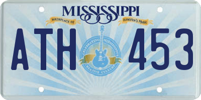 MS license plate ATH453