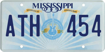 MS license plate ATH454