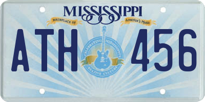 MS license plate ATH456