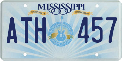 MS license plate ATH457