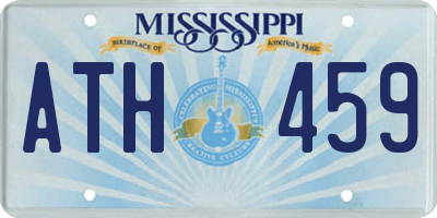 MS license plate ATH459