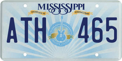 MS license plate ATH465