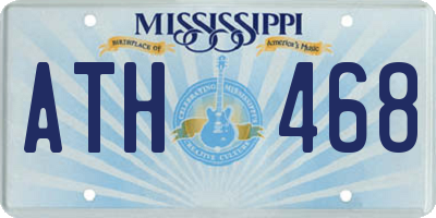 MS license plate ATH468