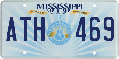 MS license plate ATH469