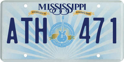 MS license plate ATH471