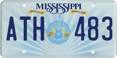 MS license plate ATH483