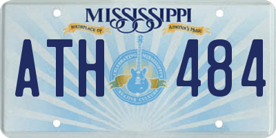 MS license plate ATH484