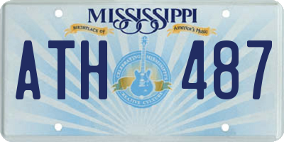 MS license plate ATH487