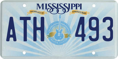 MS license plate ATH493