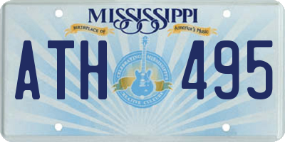 MS license plate ATH495