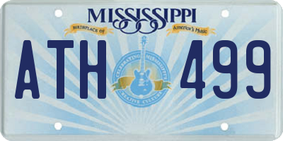 MS license plate ATH499