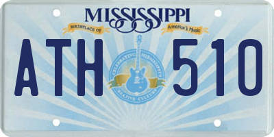 MS license plate ATH510