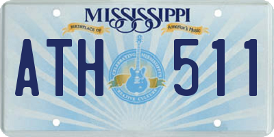 MS license plate ATH511