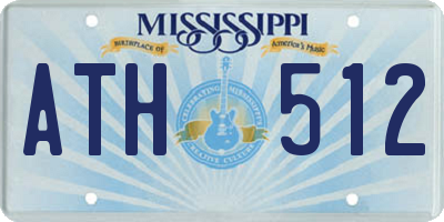 MS license plate ATH512