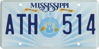 MS license plate ATH514