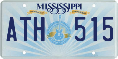 MS license plate ATH515