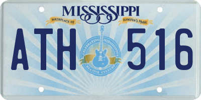 MS license plate ATH516