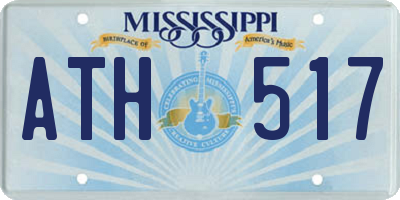 MS license plate ATH517