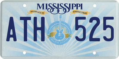 MS license plate ATH525
