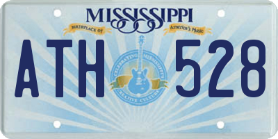 MS license plate ATH528