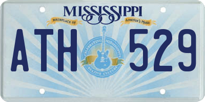 MS license plate ATH529
