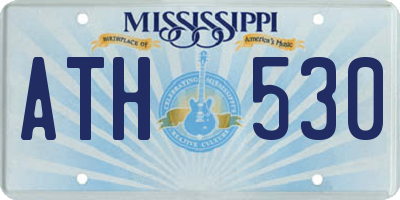 MS license plate ATH530