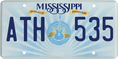 MS license plate ATH535