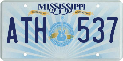 MS license plate ATH537