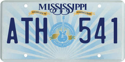 MS license plate ATH541