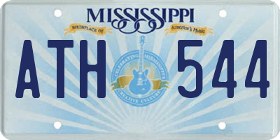MS license plate ATH544