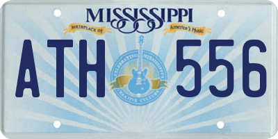 MS license plate ATH556