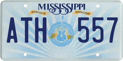 MS license plate ATH557